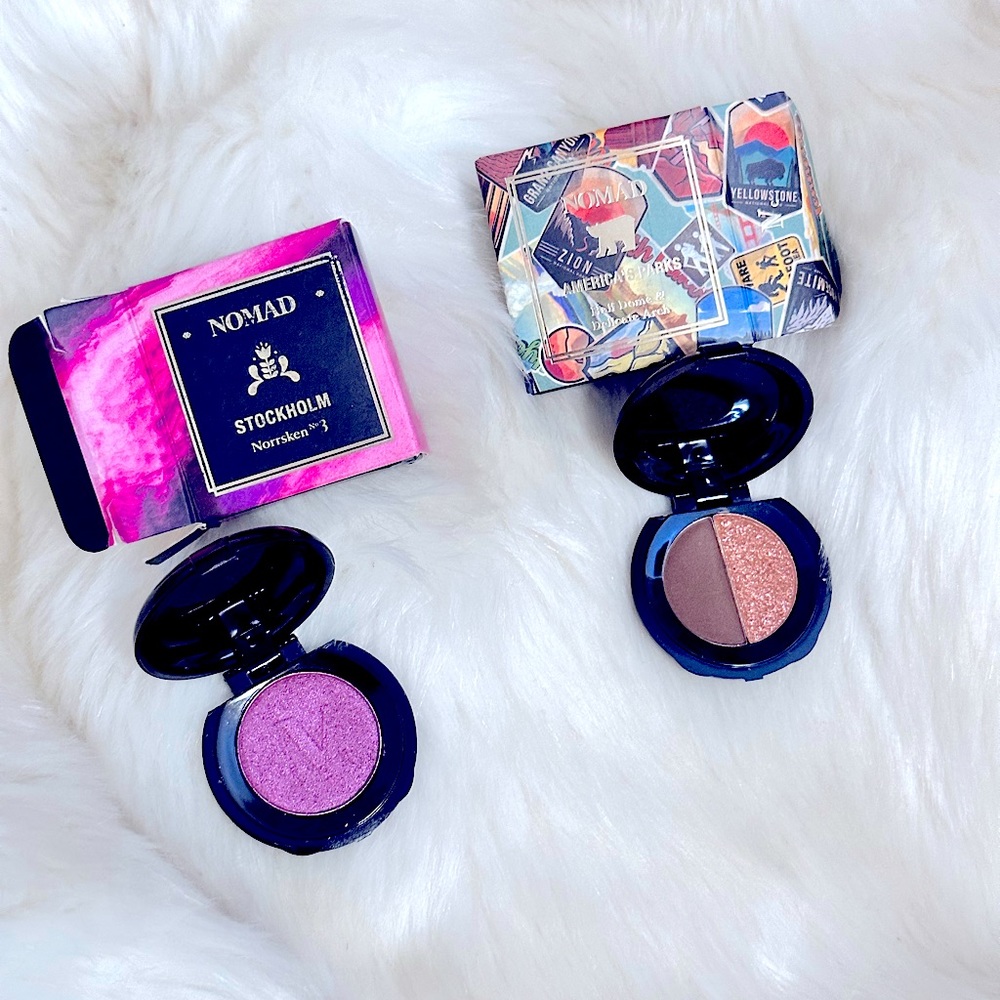 New 2pc Discovery Set of 3 Highly-Pigmented
 “NOMAD COSMETICS” Eyeshadows